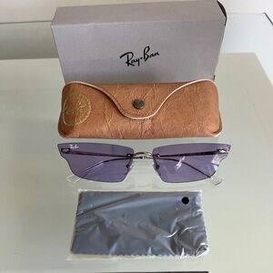 Ray-Ban ® RB3731 ANH 004/1A Gunmetal Violet Butterfly Sunglasses